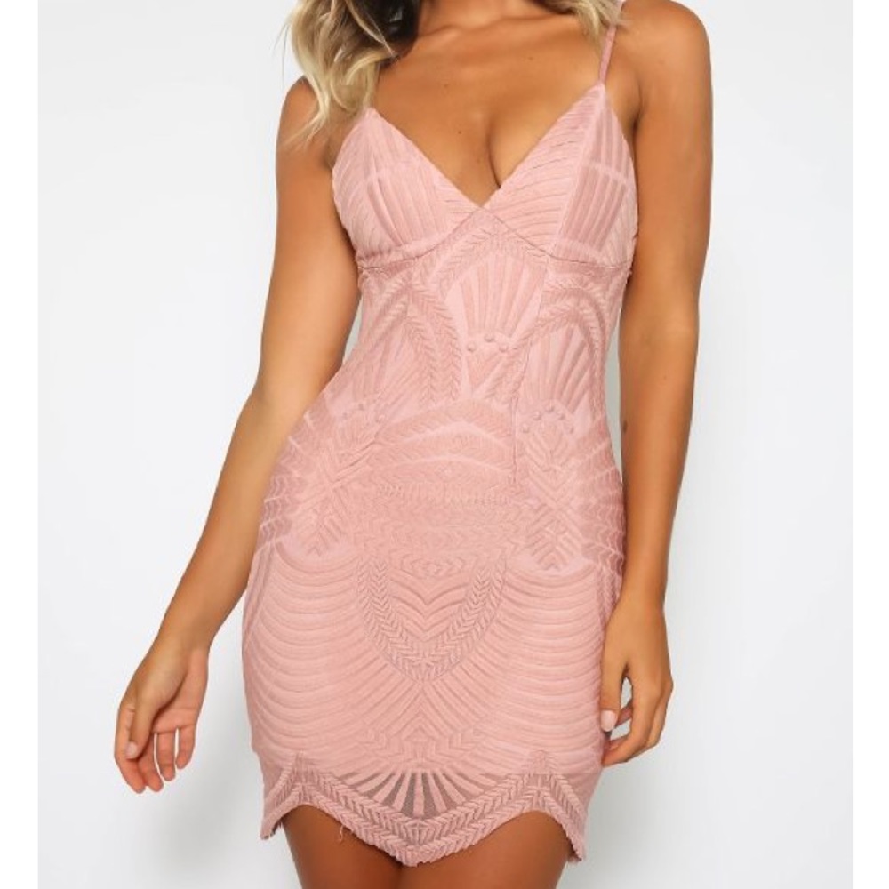 Peppermayo blush dress NWT