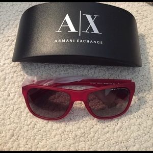 Red Armani Exchange Sunglasses
