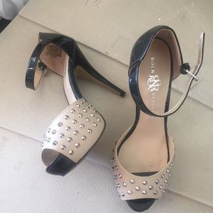 Rock and republic studded heels size 8 1/2