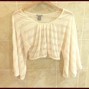 Cream Crop Top