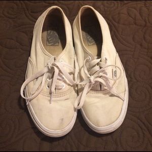 Vans white shoes