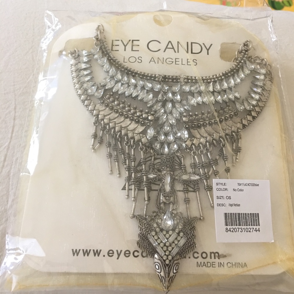 Eye Candy LA Silver Abigail Necklace