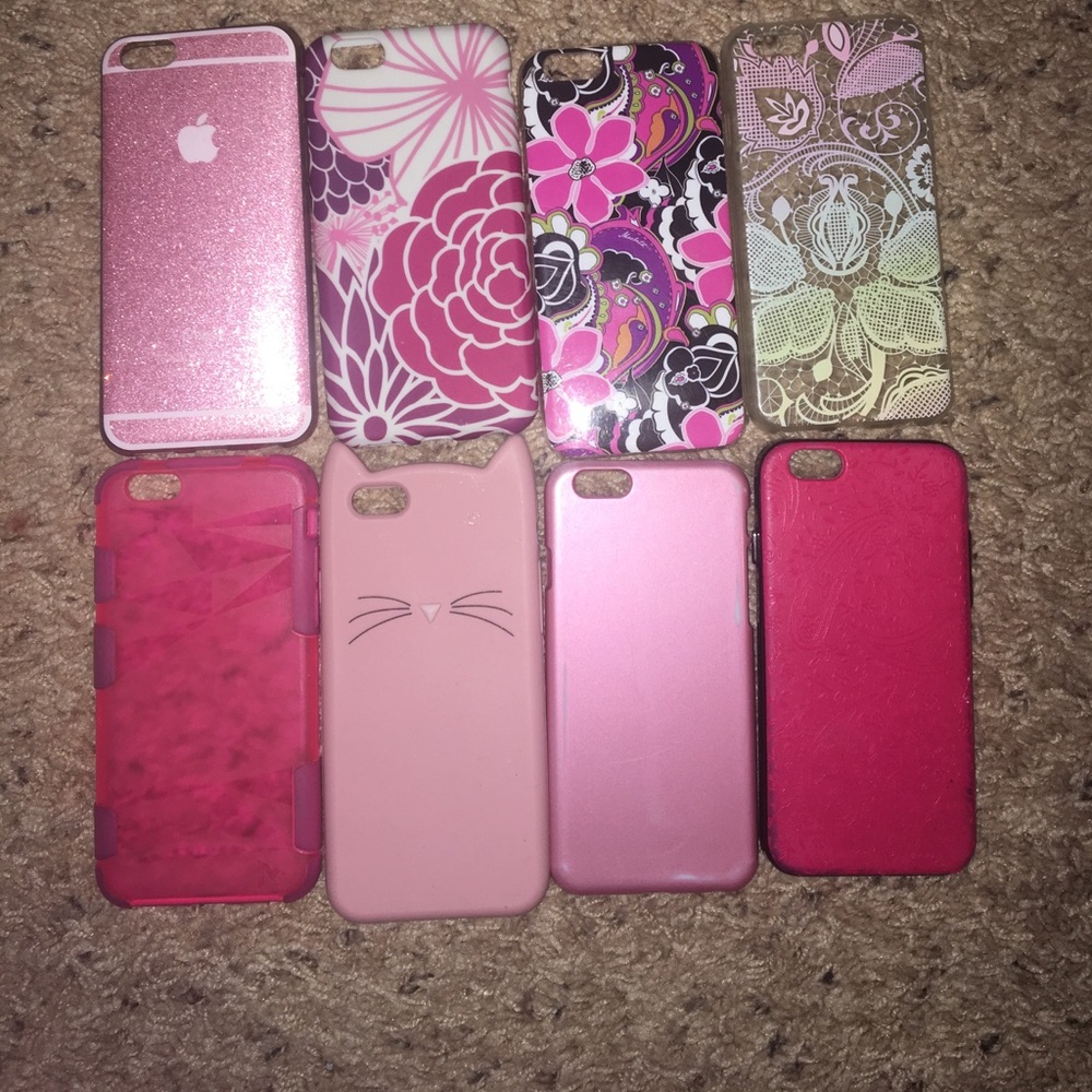 Bundle of pink iPhone 6 cases💗