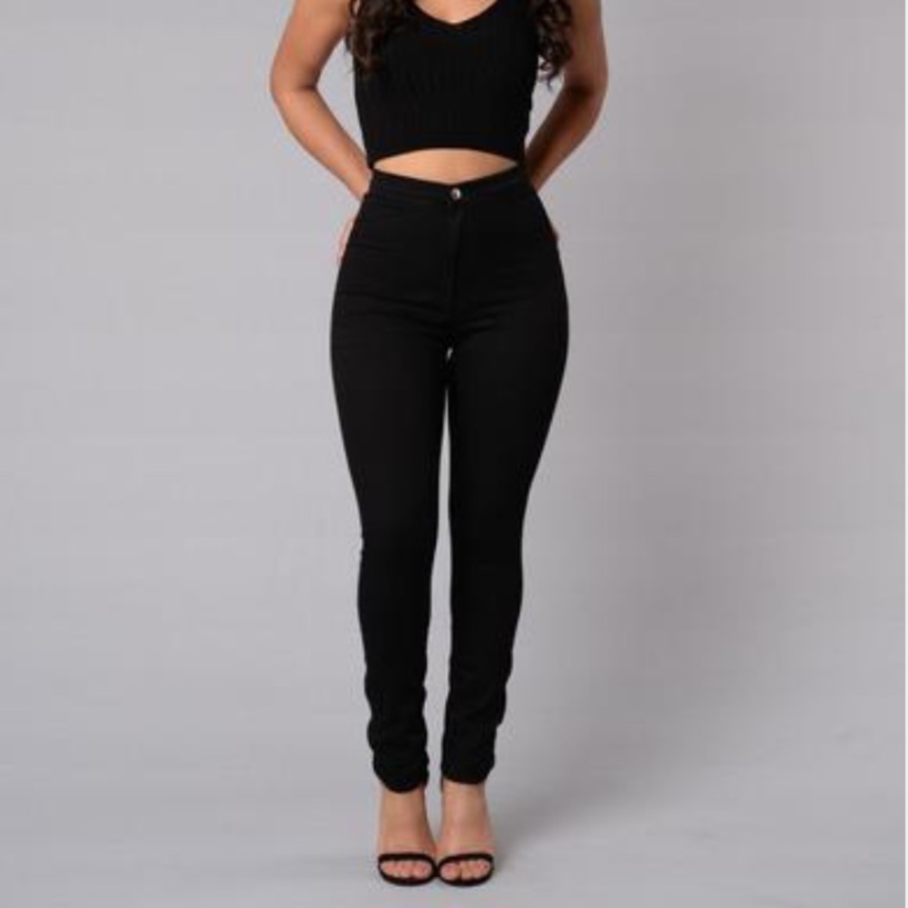 Forever 21 High rise skinny black jeans