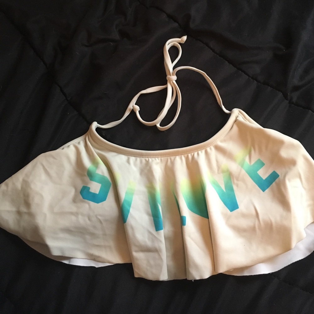 Fringe bathing suit top