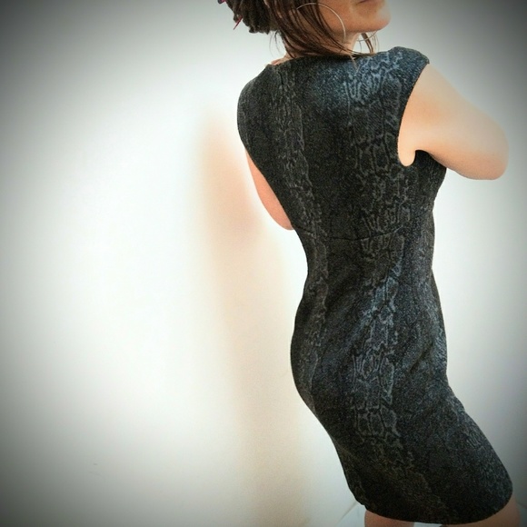 Calvin Klein Snakeskin Animal Print Sheath Dress - Picture 3 of 8