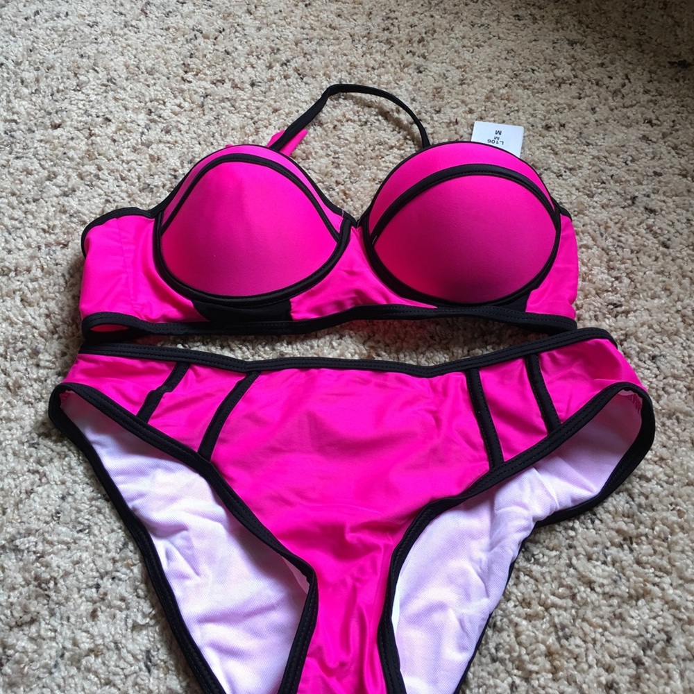 NWT fuschia bathing suit
