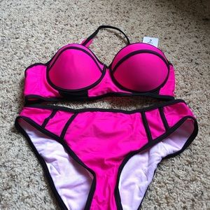 NWT fuschia bathing suit