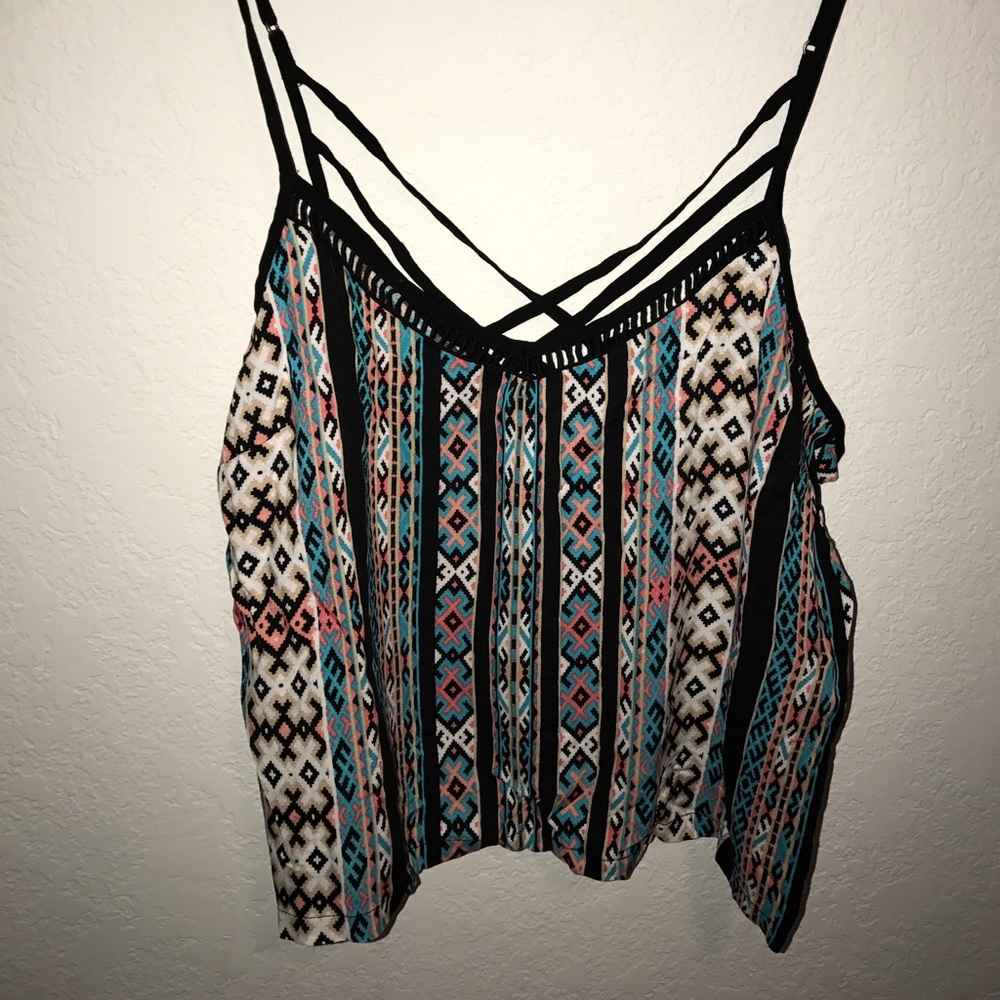 Printed crop top