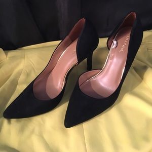 Black Suede Pumps