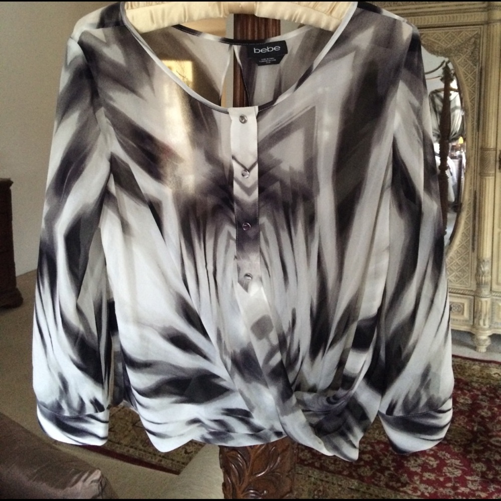 Bebe Sheer blouse