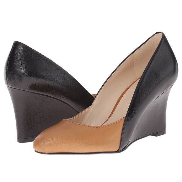 Nine West Shoes - NEW! Nine West Devinity Camel & Black Wedge Pump