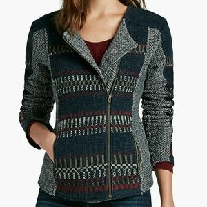 Lucky Brand Woven Moto Jacket