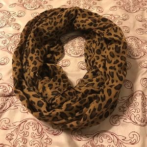 Cheetah print infinity scarf