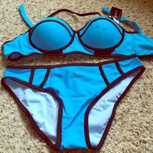 NWT blue bathing suit