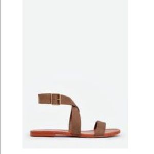 NEW! Never worn Olive sandals