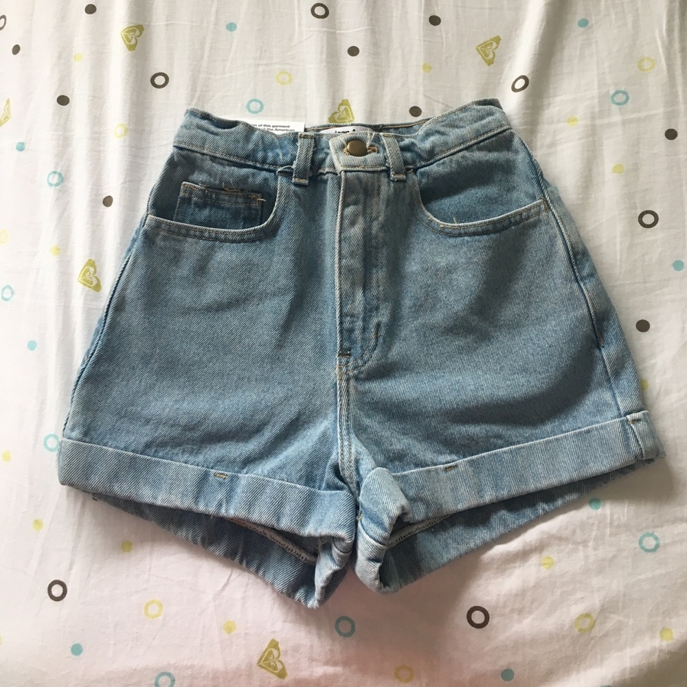 American Apparel High-Waist Cuff Short