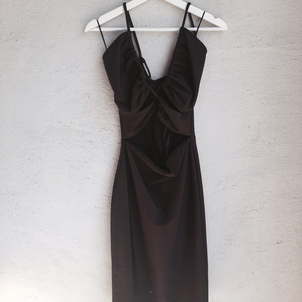 Strappy Front Bodycon Mini Dress