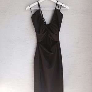 Strappy Front Bodycon Mini Dress