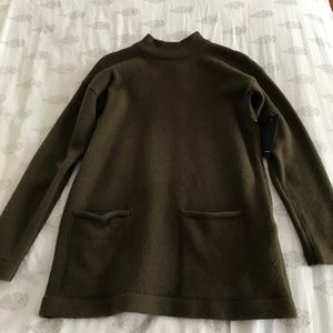 Forever21 Super Soft Olive Mock Neck Sweater