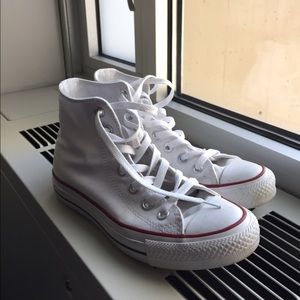 White Converse High Tops