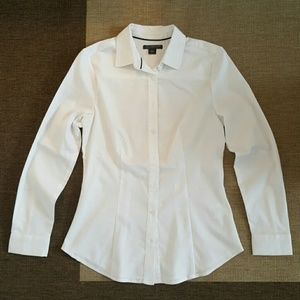 Button down white top NWOT