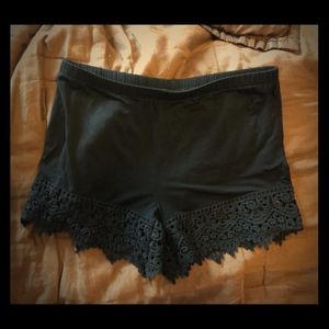 Crochet lace extenders (black)