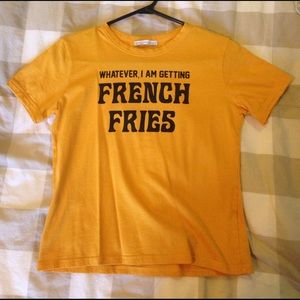 Cute "whatever i am getting french fries" crop.
