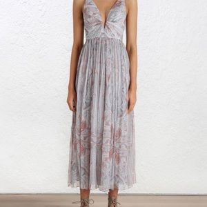 Zimmermann Arcadia Plunge V-neck Dress Size 1
