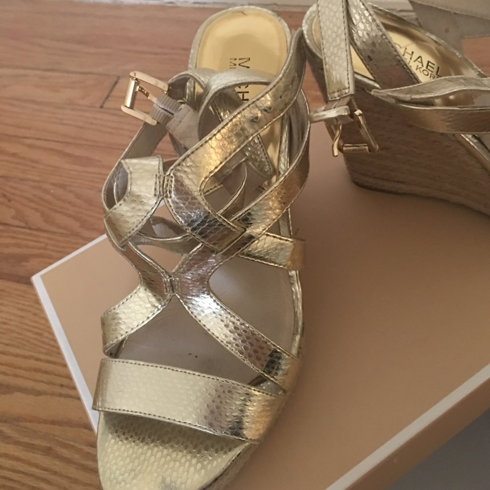 Michael by Michael Kors Gold Palm Beach Espadrille - Picture 2 of 3