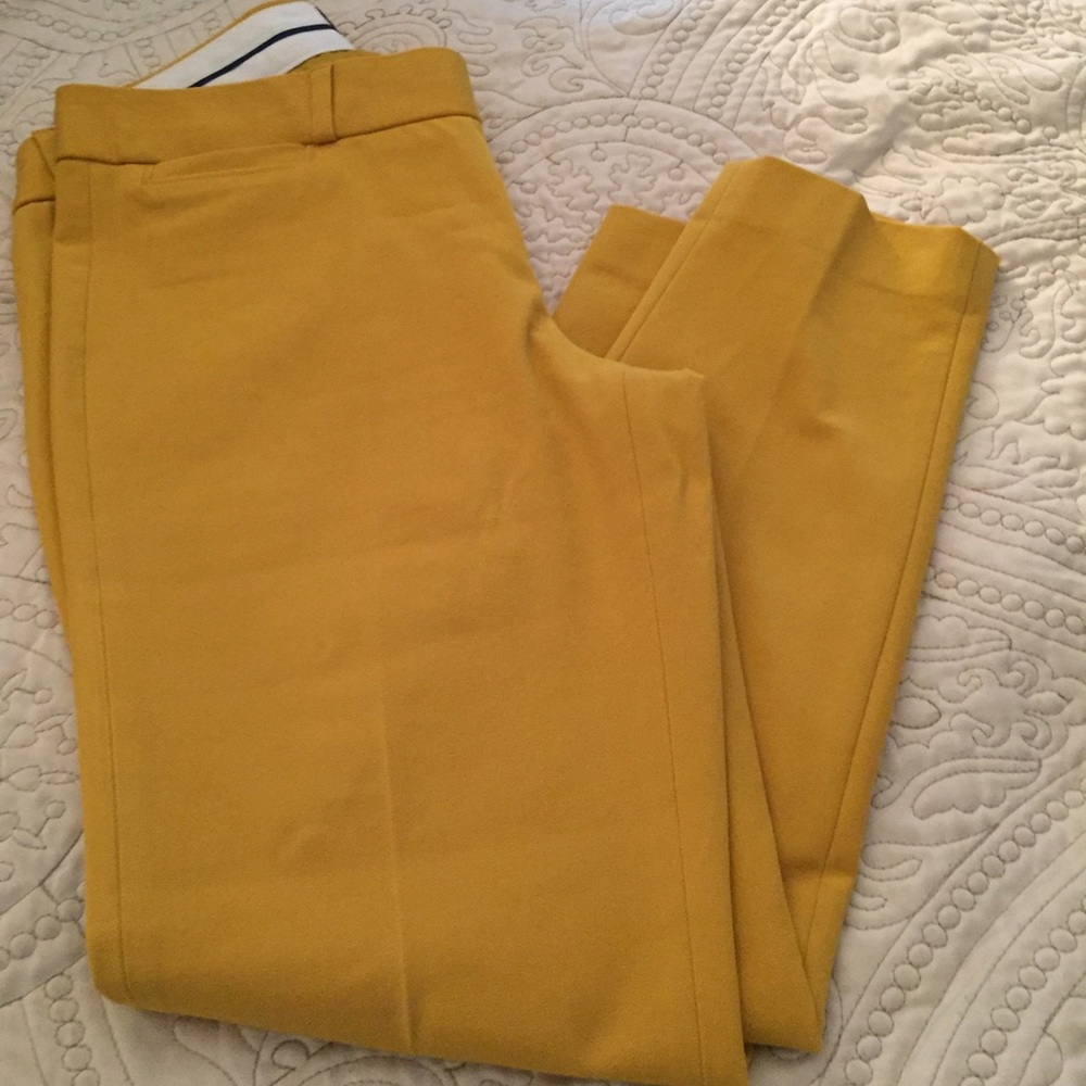 Mustard Banana Republic Pants