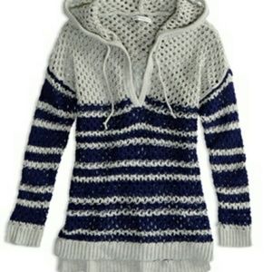 AEO Blue & Grey Pullover