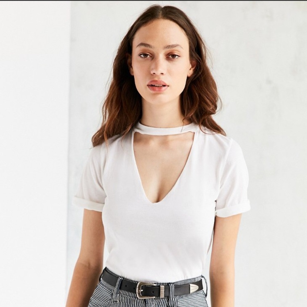Truly madly deeply whit cut it out tee