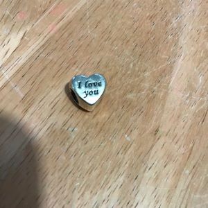 "I love you" Heart Pandora Charm