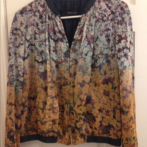 Zara Basic Floral Bomber Jacket Zara Basic Floral Bomber Jacket
