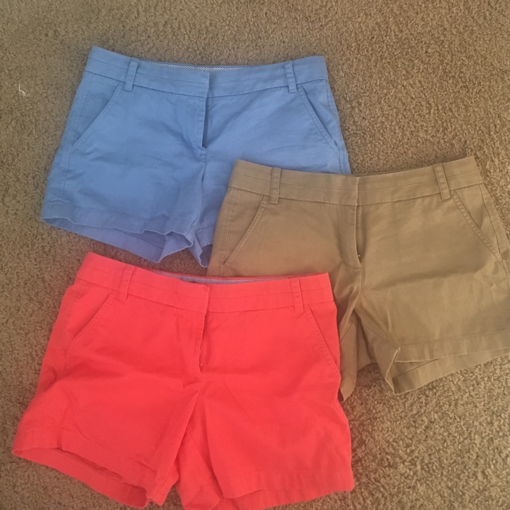 Size 6 Chino J. Crew shorts Bundle