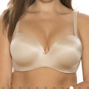 Cacique 40DD strapless multi way nude Bra