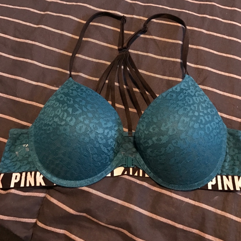 PINK Strappy Back Push Up Bra