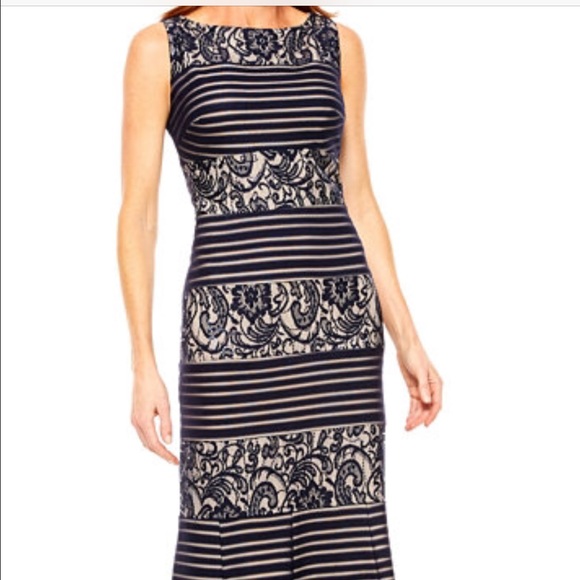 mermaid dress lace black / brown under the lace - Picture 2 of 3