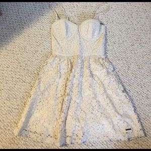 White spaghetti strap dress