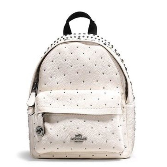 coach studded backpack