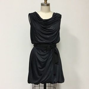All Saints "Ditra" dress charcoal asymmetric dress