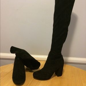 Steve Madden suede thigh high boots