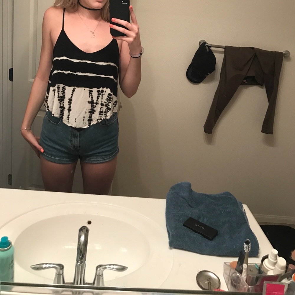 American Eagle Tie-Dyed Soft & Sexy Crop Top