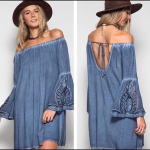 Cute Boho Off Shoulder Dress