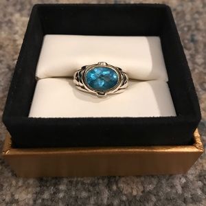Scott Kay Blue Topaz & Sterling Silver Ring
