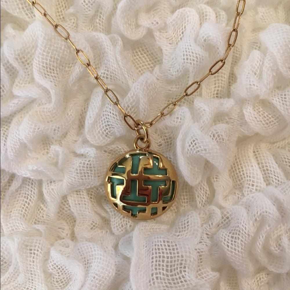 Turquoise Tory Burch Necklace