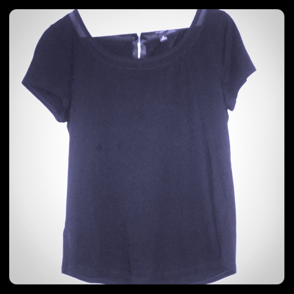 Ann Taylor Size M Black Blouse