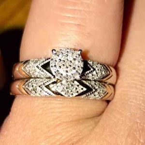 💍NWT DIAMOND BRIDAL SET SIZE 7💍