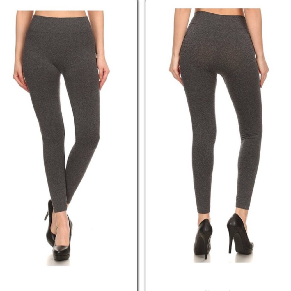 Charcol gray stretchy leggings S/M & L/XL